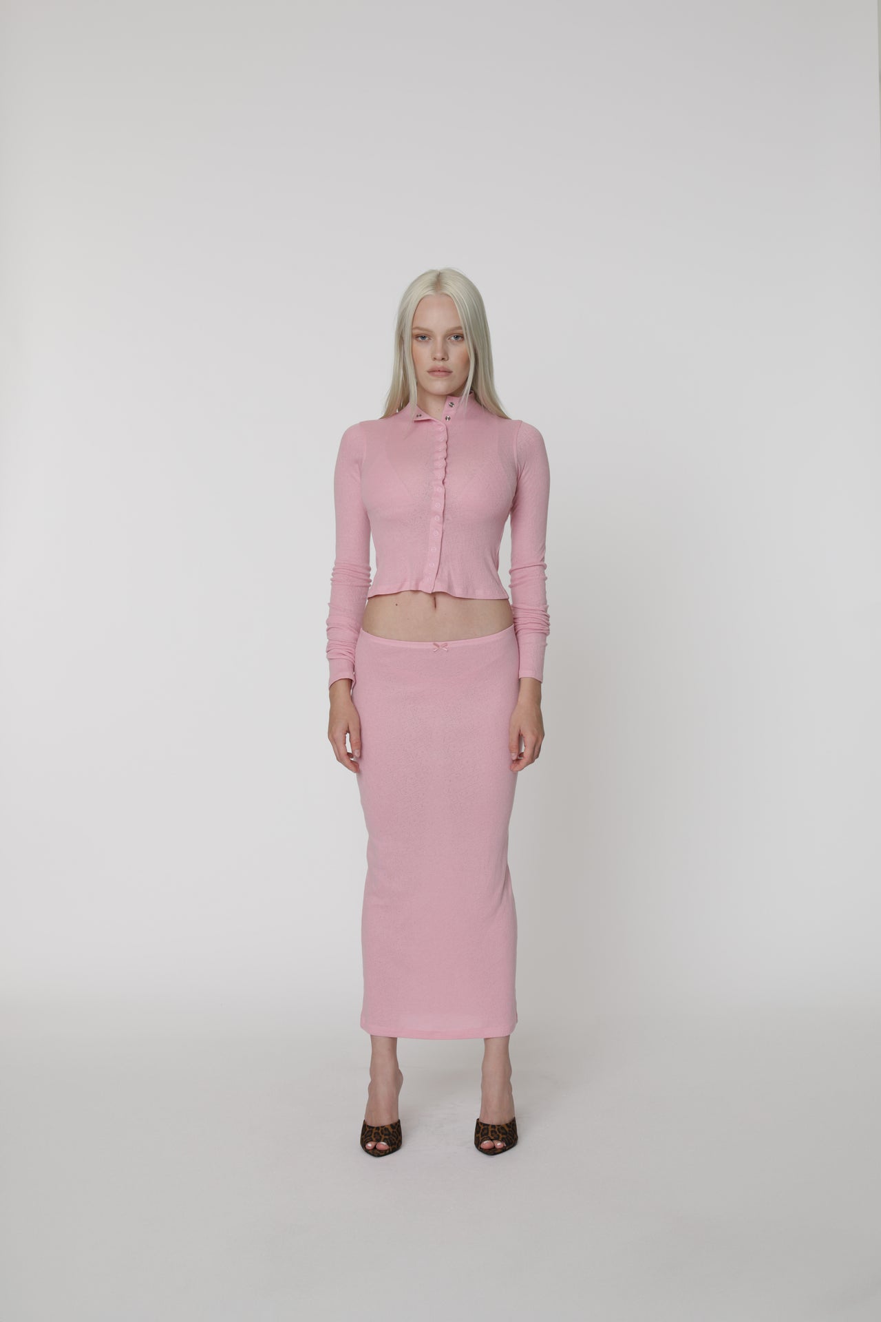 POINTELLE SKIRT KIRBY PINK