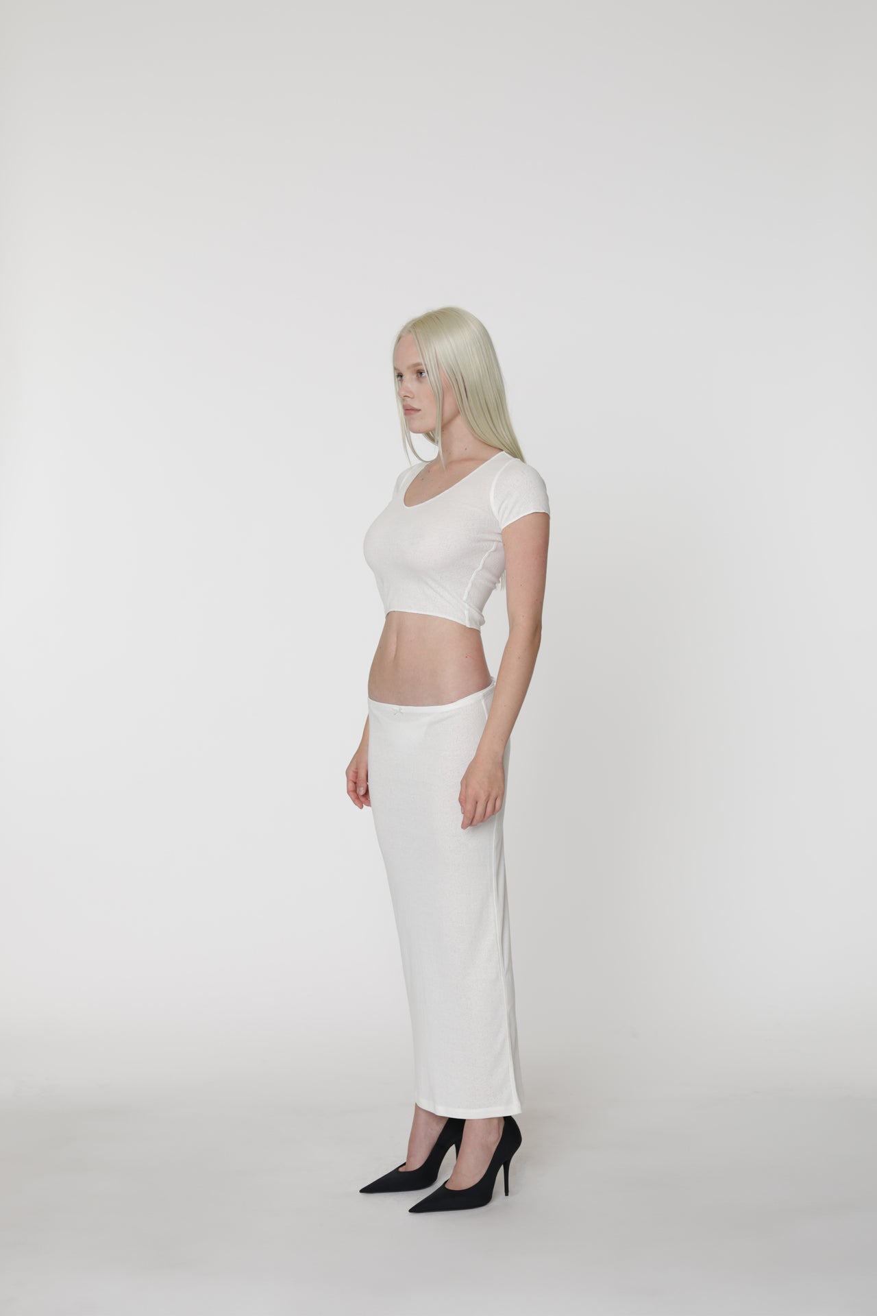 POINTELLE CAPSLEEVE TOP DOVE