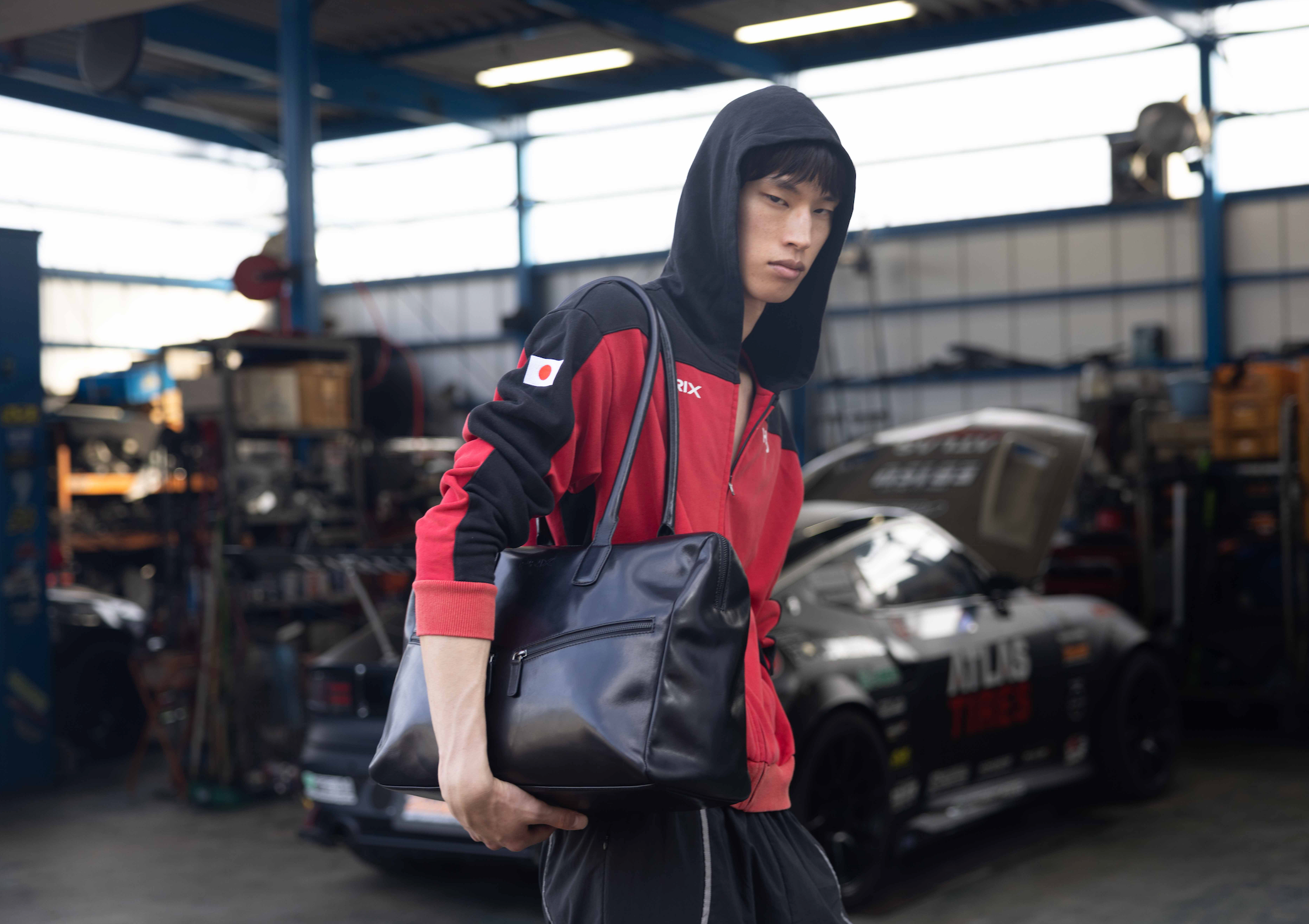 Two tone zip up hoodie hotsell