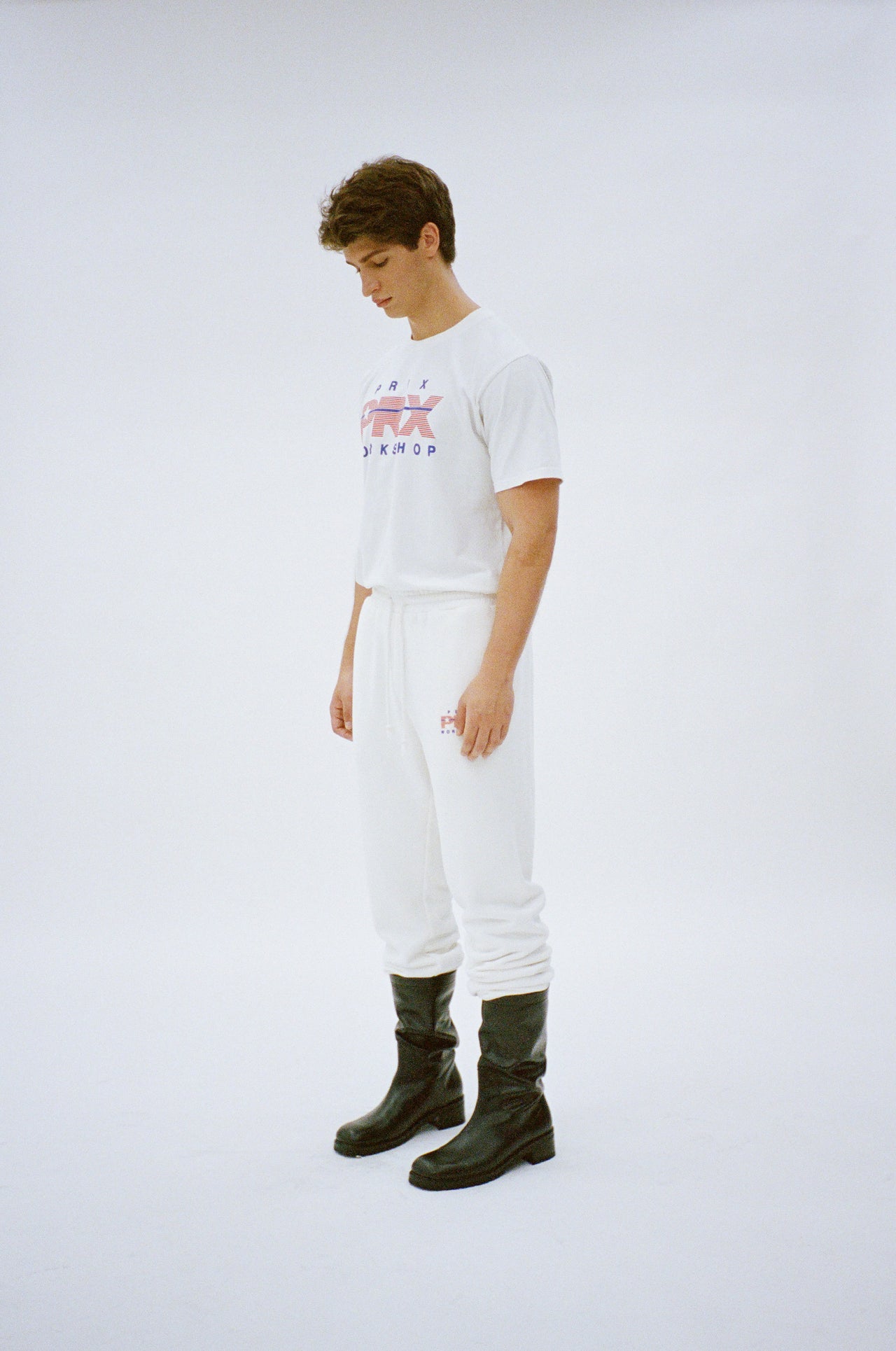 B2 T-SHIRT HEATHER WHITE