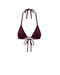 QUIET MICRO BIKINI TOP RED BEAN