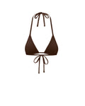QUIET MICRO BIKINI TOP BROWN
