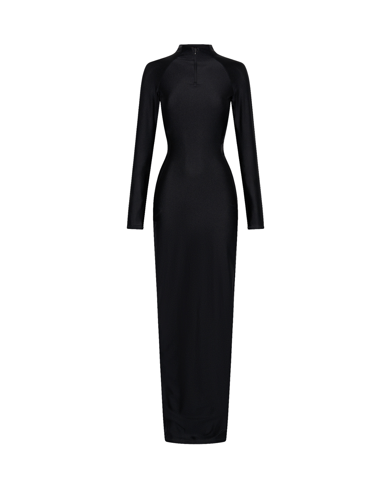 Long black sheath hot sale dress